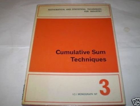 Cumulative sum techniques