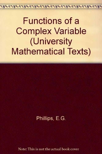 Functions of a complex variable