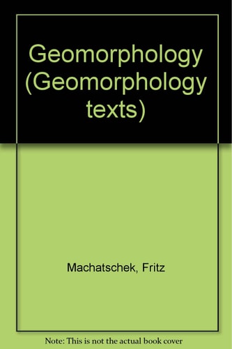 Geomorphology; (Geomorphology texts)