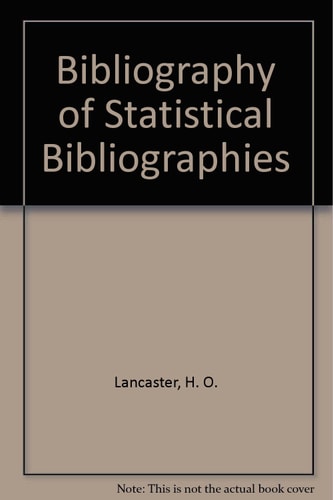 Bibliography of Statistical Bibliographies