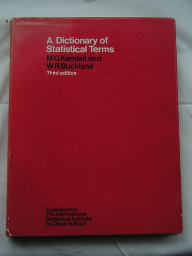 A dictionary of statistical terms;