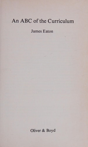 An ABC of the Curriculum (Teaching in Focus)