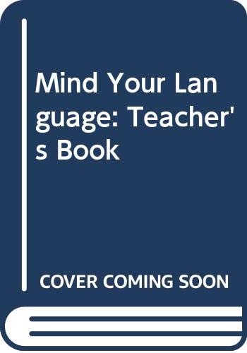 Mind Your Language: Teacher's Notes