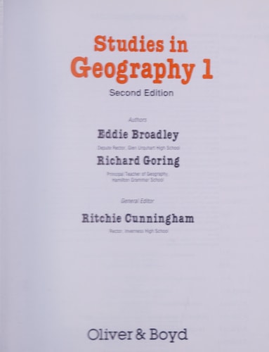 Studies in Geography: Book 1 (Studies in Geography)