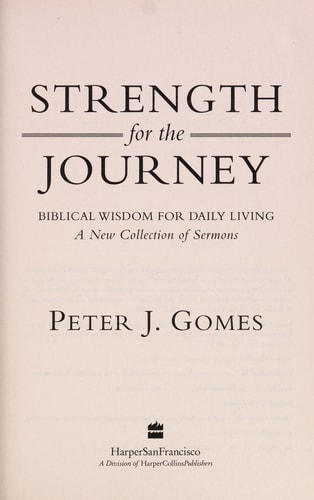 Strength for the Journey: Biblical Wisdom for Daily Living
