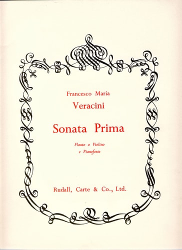 VERACINI - Sonata Prima para Flauta (Violin) y Piano