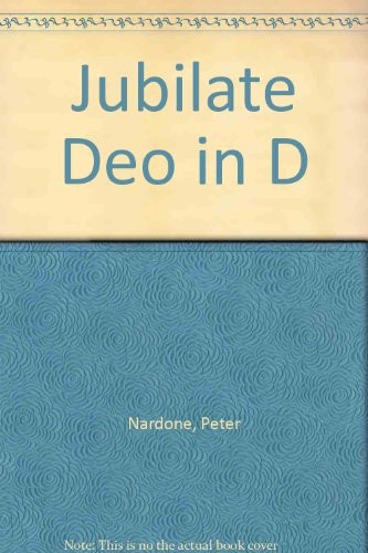 Jubilate Deo in D: mixed choir (SATB) and organ. Partition de chœur.