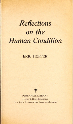 Reflections on the Human Condition.