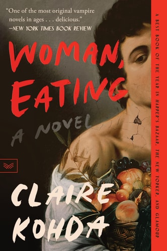 Woman, Eating A Literary Vampire Novel