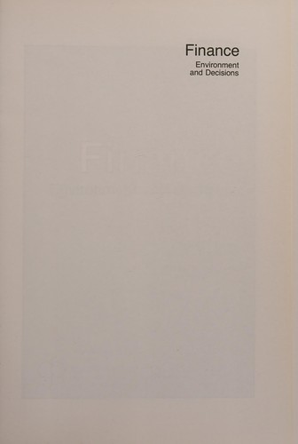 Finance: Environment and decisions
