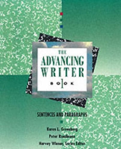 Advancing Writer Sentences and Paragraphs