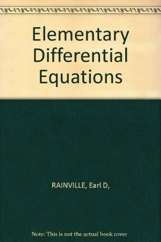 Elementary Differential Equations