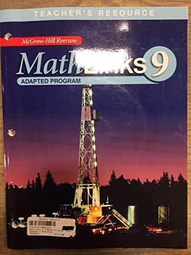 MathLinks 9 Adapted Program Teacher's Resource Print & CD