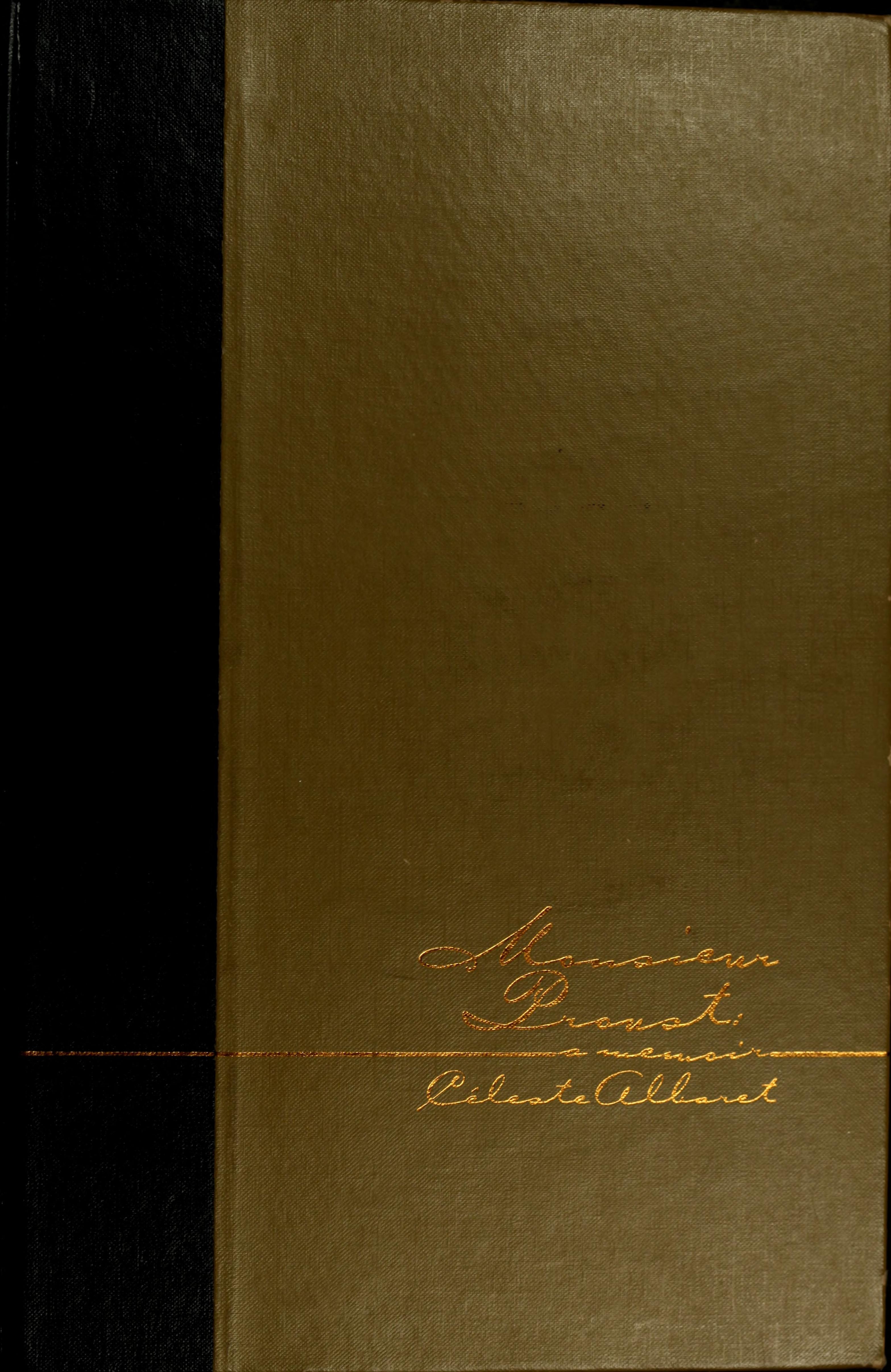Monsieur Proust: A Memoir