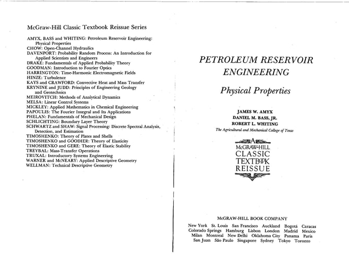 Petroleum Reservoir Engineering: Physical Properties