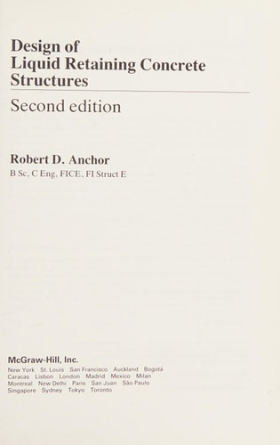 Design of Liquid Retaining Concrete Structures