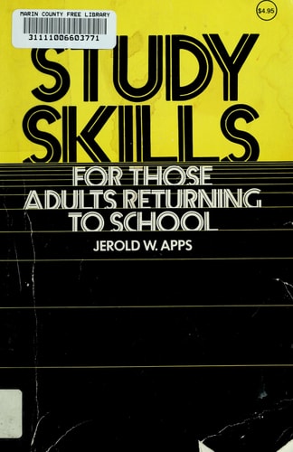 Study skills, for those adults returning to school