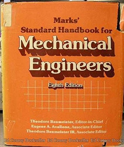 Marks' Standard Handbook for Mechanical Engineers, 8th Edition