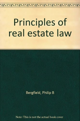 Principles of Real Estate Law
