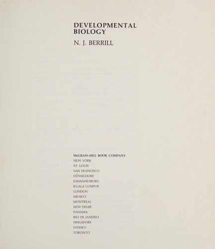 Developmental biology