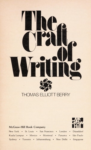 The Craft of Writing (McGraw-Hill Paperbacks)