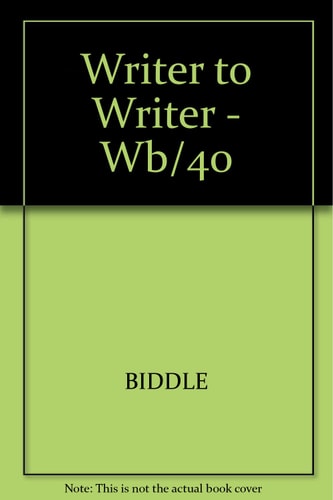 Writer to writer