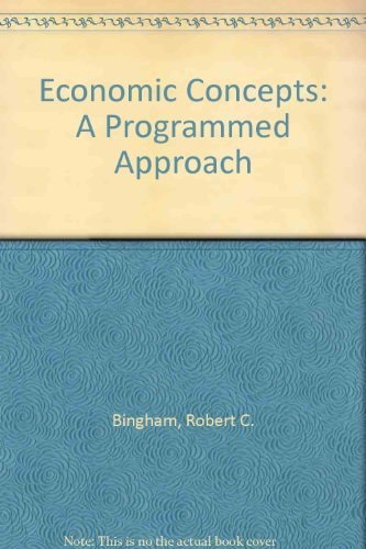Economic concepts: A programmed approach