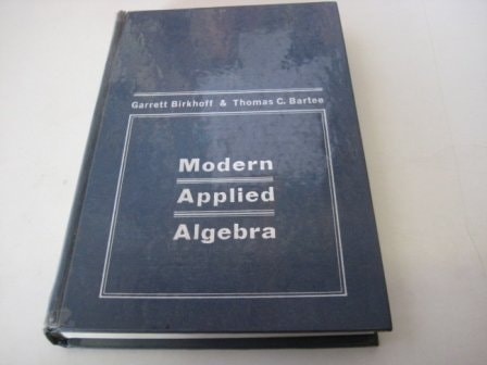 Modern Applied Algebra