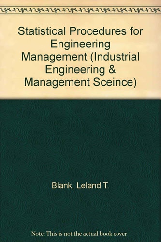 Statistical Procedures for Engineering Management