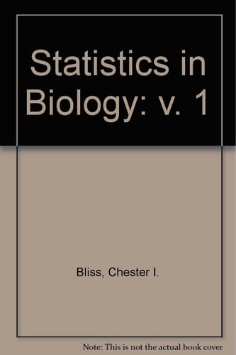 Statistics in Biology/2 Volumes (v. 1)