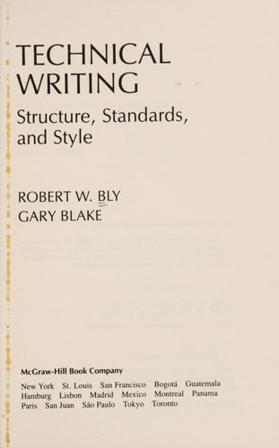 Technical Writing Structure Standards and Style