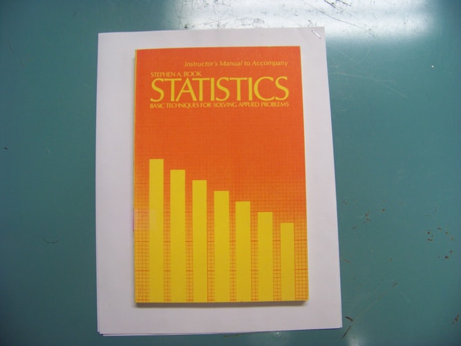 Instructor's manual to accompany Statistics: Basic techniques for solving applied problems