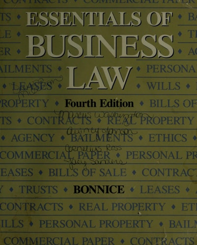 Essentials of Business Law