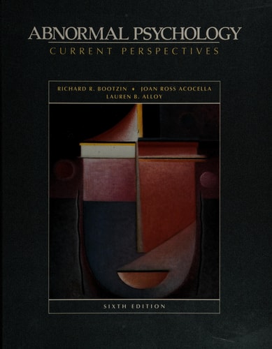 Abnormal psychology: Current perspectives