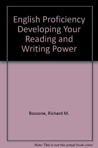 English Proficiency Developing Your Reading and Writing Power