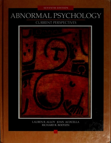 Abnormal Psychology: Current Perspectives