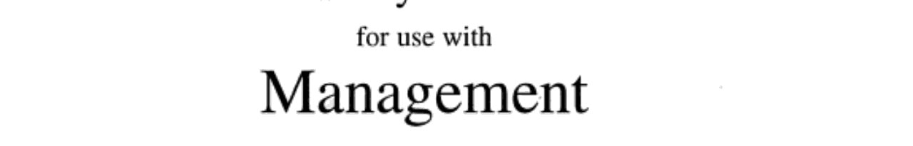 Study Guide for Use With Management