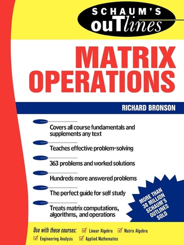 Schaum's Outline of Matrix Operations (Schaum's Outline Series)