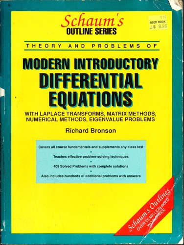 Schaum's Outline of Theory and Problems of Modern Introductory Differential Equations (Schaum's Outline)