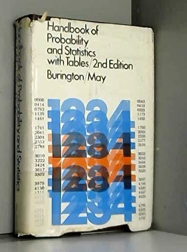 Handbook of Probability and Statistics With Tables