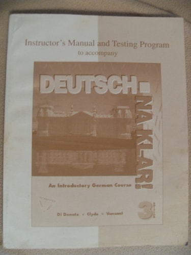 Deutsch, Na Klar! An Introductory German Course