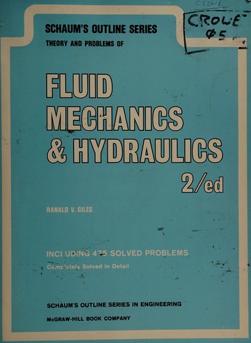 Schaum's Outline of Fluid Mechanics and Hydraulics (Schaum's)