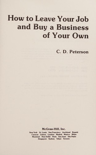 How to Leave Your Job and Buy a Business of Your Own