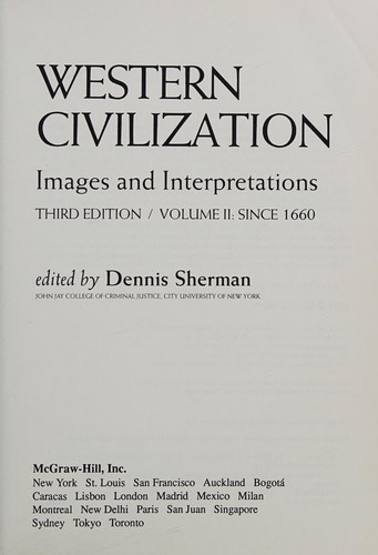 Western Civilization: Images and Interpretations: To 1700