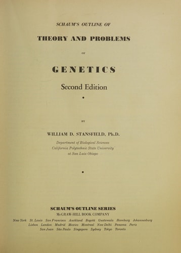 Theory and Problems of Genetics