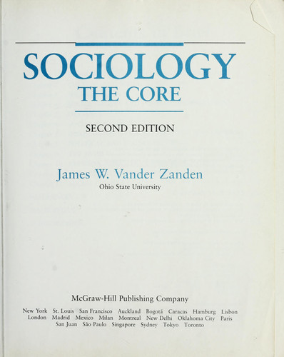 Sociology: The Core