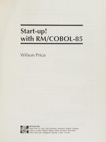 Start-up! with RM/COBOL-85