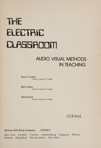 The Electric Classroom Audio Visual Methods in Teaching