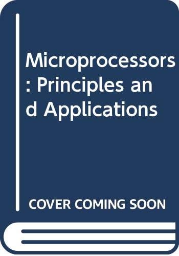 Microprocessors Principles and Applications
