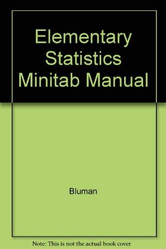 Elementary Statistics Minitab Manual